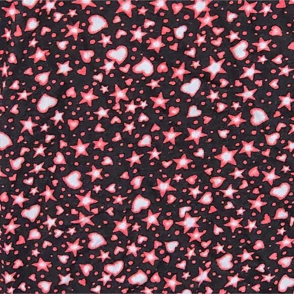 Torrid Emma Babydoll Rayon Slub Lace Trim hearts and stars Tunic Top plus size 2 - Picture 7 of 12